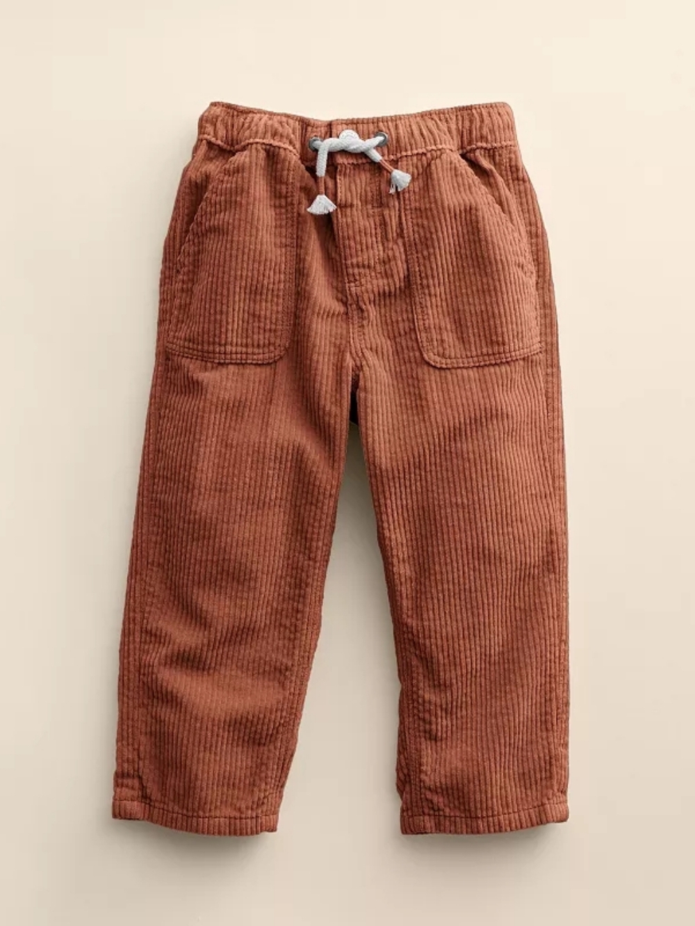 4T Little Co by Lauren Conrad Cord Pocket Pants Corduroy Brown Patina Organic